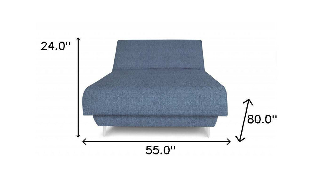Blue Jeans and Blue Full Adjustable Upholstered Polyester No Bed Frame with Mattress - Homeroots - Flyclothing LLC