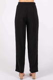 GeeGee High-Waisted Pleated Pants - Trendsi - Flyclothing LLC