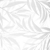 12" Clear and Frosted Leaf Pattern Oval Crystal Table Vase