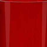 11" Red Crystal Glass Cylinder Table Vase - Homeroots