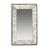 20" Silver Glass Framed Accent Mirror - Homeroots - Flyclothing LLC