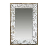 24" Silver Glass Framed Accent Mirror - Homeroots - Flyclothing LLC