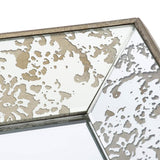 24" Silver Glass Framed Accent Mirror - Homeroots - Flyclothing LLC