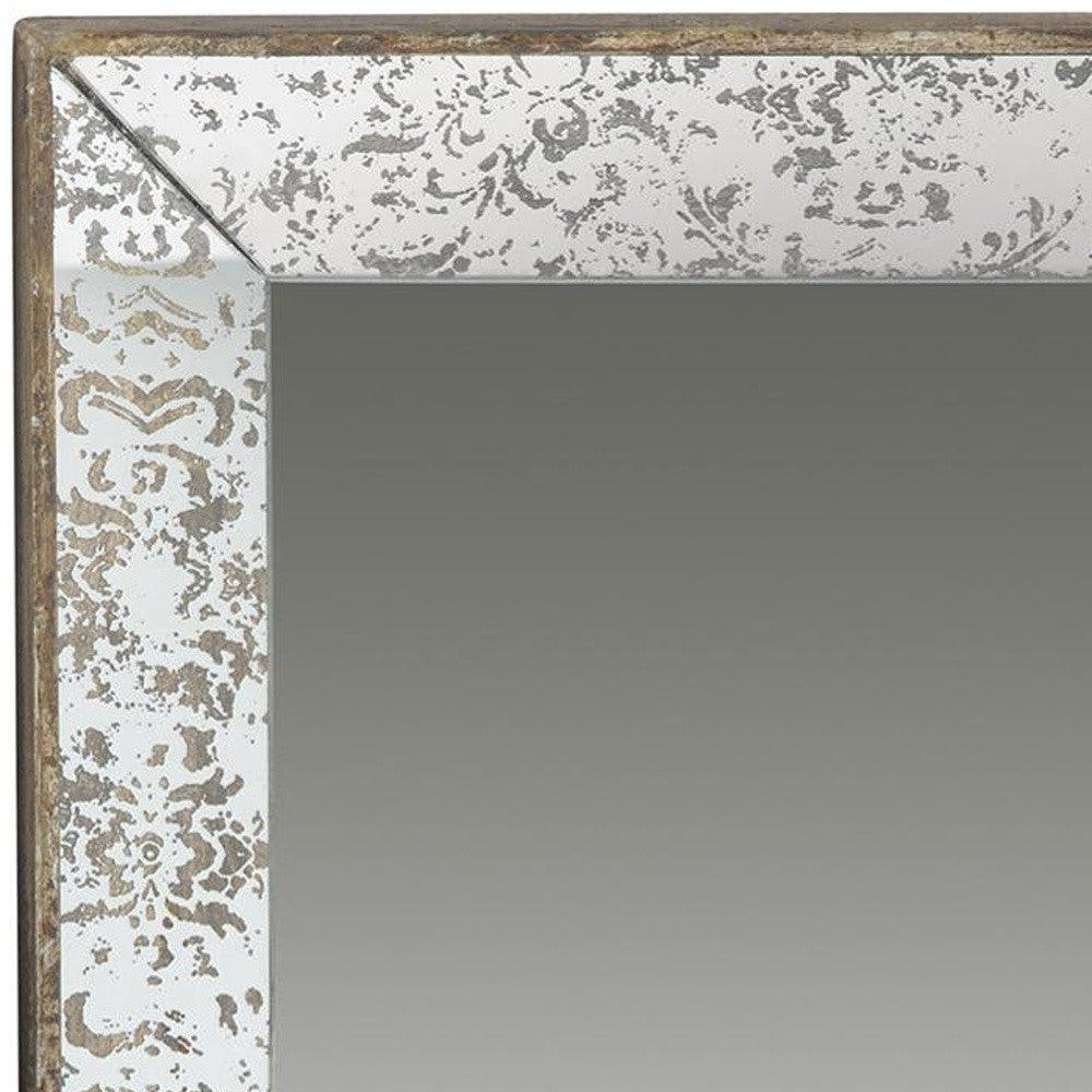 24" Silver Glass Framed Accent Mirror - Homeroots - Flyclothing LLC