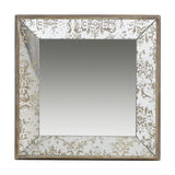15" Square Vintage Style Wall Mounted Accent Mirror - Homeroots - Flyclothing LLC
