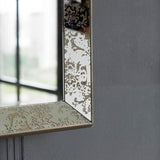 15" Square Vintage Style Wall Mounted Accent Mirror - Homeroots - Flyclothing LLC