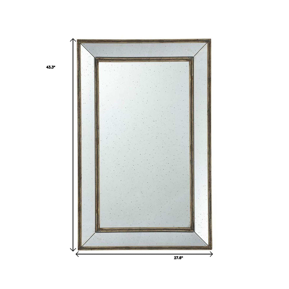 Silver Rectangle Accent Mirror - Homeroots - Flyclothing LLC