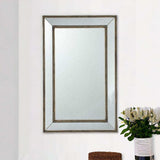 Silver Rectangle Accent Mirror - Homeroots - Flyclothing LLC