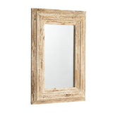 39" Natural Distressed Wood Framed Accent Mirror - Homeroots - Flyclothing LLC