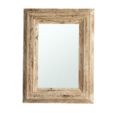 39" Natural Distressed Wood Framed Accent Mirror - Homeroots - Flyclothing LLC