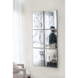 Set of Six Decorative Antiqued Glass Black Metal Framed Mirror Set - Homeroots - Flyclothing LLC
