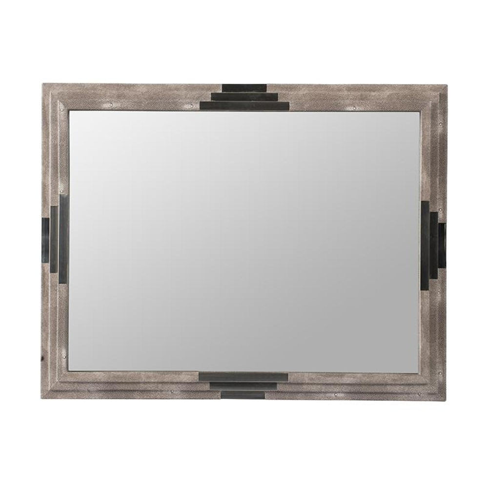 28" Gray Framed Accent Mirror - Homeroots - Flyclothing LLC
