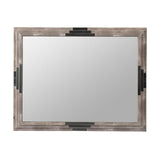 28" Gray Framed Accent Mirror - Homeroots - Flyclothing LLC