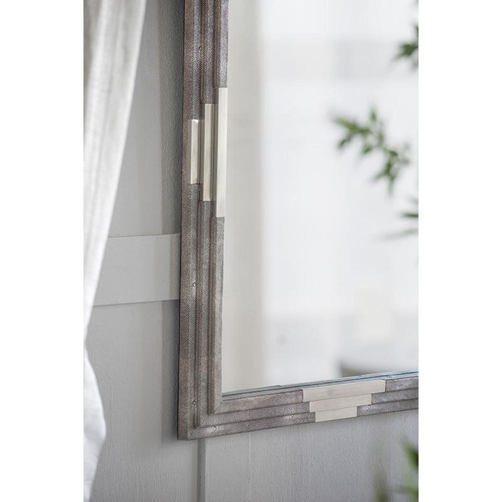 28" Gray Framed Accent Mirror - Homeroots - Flyclothing LLC