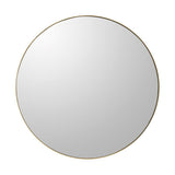 30" Gold Round Framed Accent Mirror - Homeroots - Flyclothing LLC