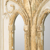 Set of Two 30" White and Gold Wood Framed Accent Mirrors - Homeroots - Flyclothing LLC