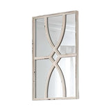 Set of Two White Solid and Engineered Wood Framed Accent Mirror - Homeroots - Flyclothing LLC