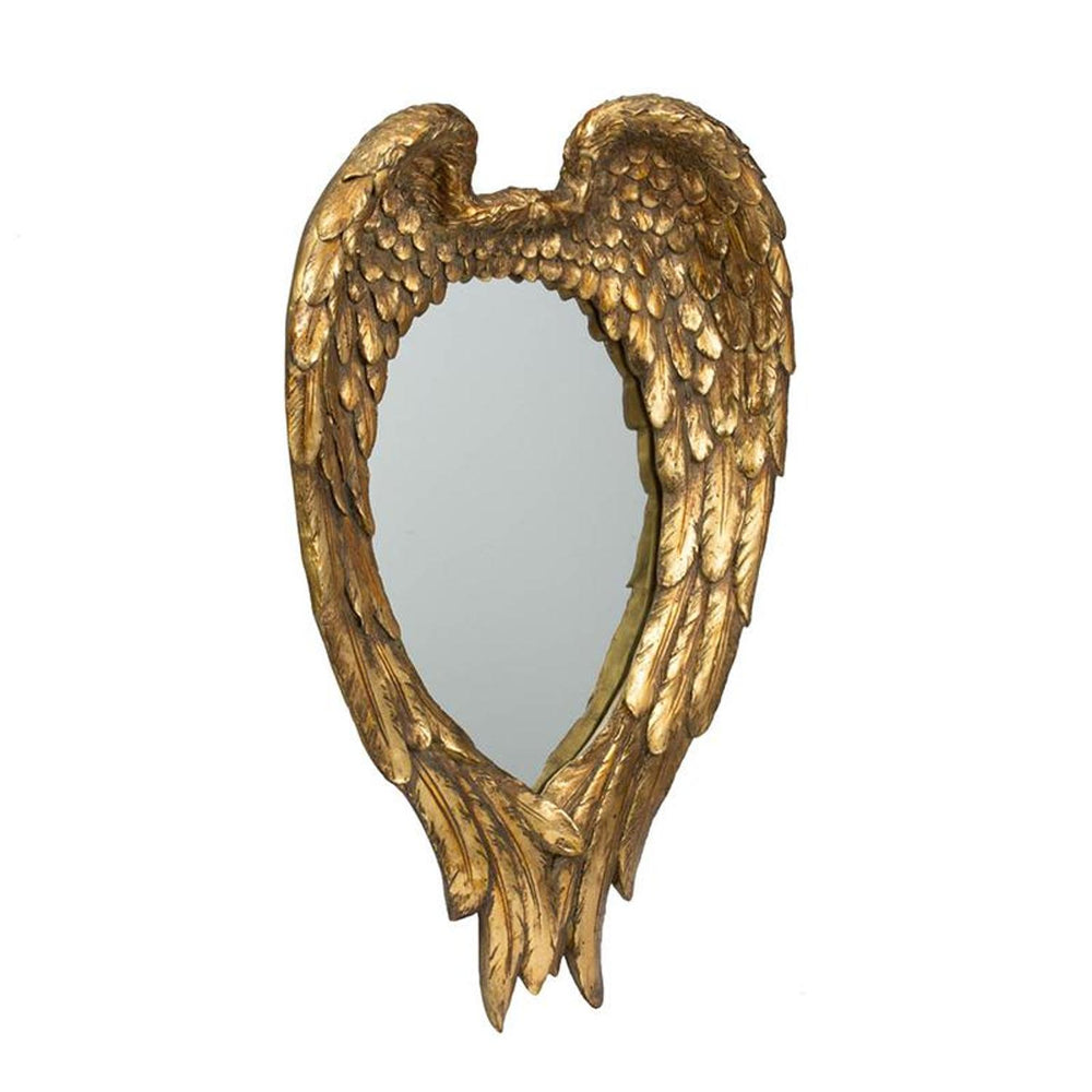22" Gold Heart Resin Framed Accent Mirror - Homeroots