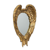 22" Gold Heart Resin Framed Accent Mirror - Homeroots