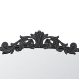 31" Black Arch Iron Framed Accent Mirror - Homeroots - Flyclothing LLC