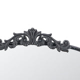36" Black Arch Iron Framed Accent Mirror - Homeroots - Flyclothing LLC