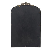 36" Gold Arch Iron Framed Accent Mirror - Homeroots - Flyclothing LLC