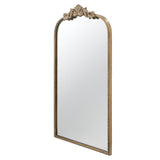 36" Gold Arch Iron Framed Accent Mirror - Homeroots - Flyclothing LLC