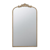42" Gold Arch Iron Framed Accent Mirror - Homeroots - Flyclothing LLC
