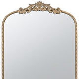 42" Gold Arch Iron Framed Accent Mirror - Homeroots - Flyclothing LLC