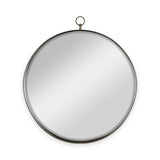 28" Gold Round Iron Framed Accent Mirror - Homeroots - Flyclothing LLC