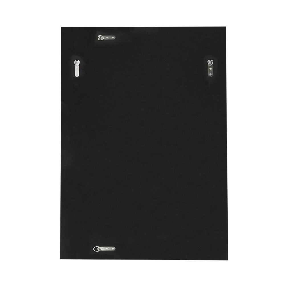 28" Black Metal And Glass Mosaic Framed Accent Mirror - Homeroots - Flyclothing LLC