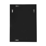 28" Black Metal And Glass Mosaic Framed Accent Mirror - Homeroots - Flyclothing LLC