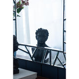 28" Black Metal And Glass Mosaic Framed Accent Mirror - Homeroots - Flyclothing LLC