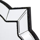 32" Clear Scalloped Glass Framed Accent Mirror - Homeroots - Flyclothing LLC