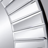 24" Clear Round Beveled Glass Framed Accent Mirror - Homeroots - Flyclothing LLC