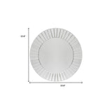 24" Clear Round Beveled Glass Framed Accent Mirror - Homeroots - Flyclothing LLC