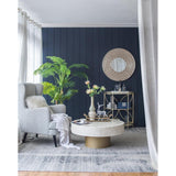 31" Silver Round Dimensional Thick Frame Accent Mirror - Homeroots - Flyclothing LLC