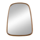 37" Brown Novelty Wood Framed Accent Mirror - Homeroots - Flyclothing LLC
