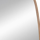 37" Brown Novelty Wood Framed Accent Mirror - Homeroots - Flyclothing LLC