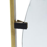 32" Gold Square Iron Framed Accent Mirror - Homeroots - Flyclothing LLC