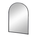 36" Black Metal Arch Accent Mirror - Homeroots - Flyclothing LLC