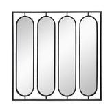 36" Black Square Iron Framed Accent Mirror - Homeroots - Flyclothing LLC