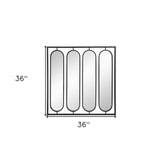 36" Black Square Iron Framed Accent Mirror - Homeroots - Flyclothing LLC