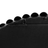 32" Black Round Iron Framed Accent Mirror - Homeroots - Flyclothing LLC