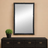 36" Black Iron Framed Accent Mirror - Homeroots - Flyclothing LLC