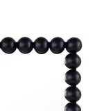 36" Black Iron Framed Accent Mirror - Homeroots - Flyclothing LLC