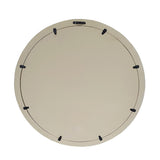 20" Cream Round Wood Framed Accent Mirror - Homeroots - Flyclothing LLC