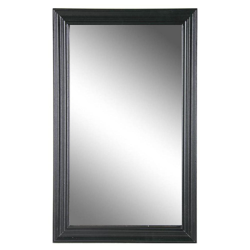 26" Black Beveled Lines Framed Accent Mirror - Homeroots - Flyclothing LLC
