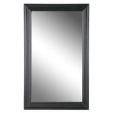 26" Black Beveled Lines Framed Accent Mirror - Homeroots - Flyclothing LLC