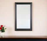 26" Black Beveled Lines Framed Accent Mirror - Homeroots - Flyclothing LLC